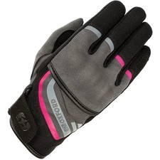 Oxford Dakar 1.0 Ladies Motorcycle Motorbike Gloves - Charcoal / Pink