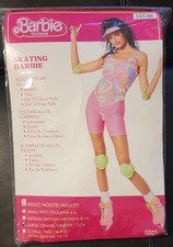 Barbie The Movie Skating Rollerblading Adult Halloween Costume Outfit L 12-14