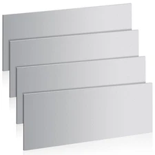 4 Pcs 16 Gauge Steel Sheets Metal Cold Rolled Steel Plate, 12" x 4" Weldable ...