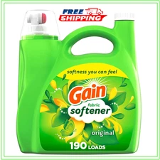 Gain Fabric Softener, Original Scent, 140 fl oz, 190 Loads Packaging may vary