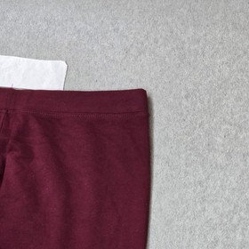 PINK Victoria's Secret Women Activewear Pants M Burgundy Graphic PINK NATION