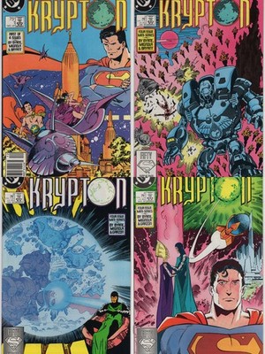 World Of Krypton 1-4 1987 DC Comics Lot NM Complete Set Superman Boarded WP