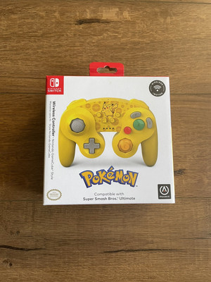 Nintendo Switch - Wireless Gamecube Style Controller Pokemon Smash Pikachu