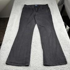 Democracy Ab Solution Jean Women Size 14 Black Itty Bitty Bootcut Stretch Denim