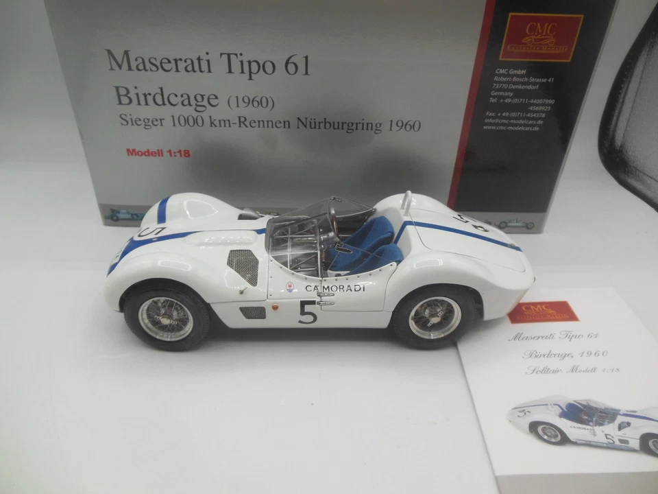 CMC M-047 1960 Maserati Tipo 61 Birdcage Sieger 1000KM Rennen Nurburgring RN5 - Image 2 of 4