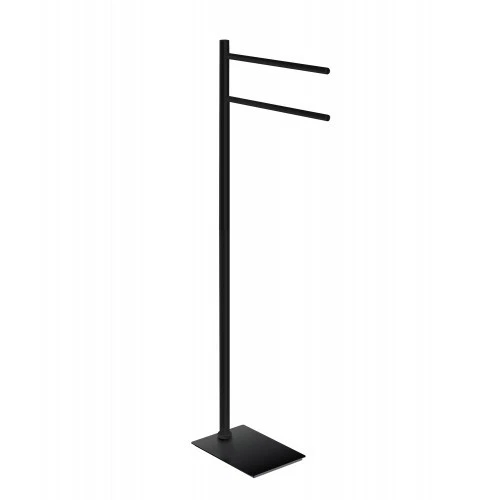 BETHOM Porta Asciugamani Bagno da Parete 75 cm Nero Opaco Grandi Porta
