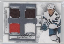 2022-23 Upper Deck The Cup Foundations Quad Jerseys 35/49 Timo Meier #F-TM 0rs6