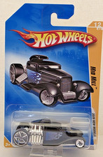 NIP-Hot Wheels 2009 New Models - 12/42 MID MILL Black Variant w/Chrome Wheels
