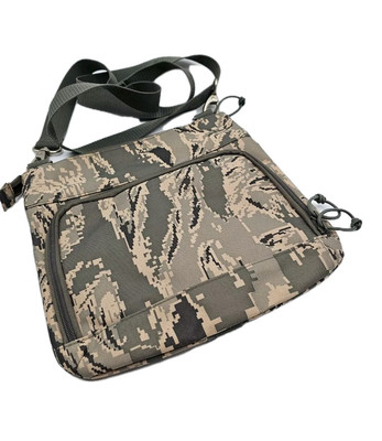 Military Luggage Camouflage Crossbody Bag and Wristlet Green Beige 