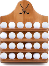 Wooden Golf Ball Display Case 24 Balls Wall Mounted Golf Ball Display Holder Fa