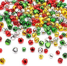 Jingle Bells for Crafts - 200 Pieces Colorful Small Christmas Bells with Loud So