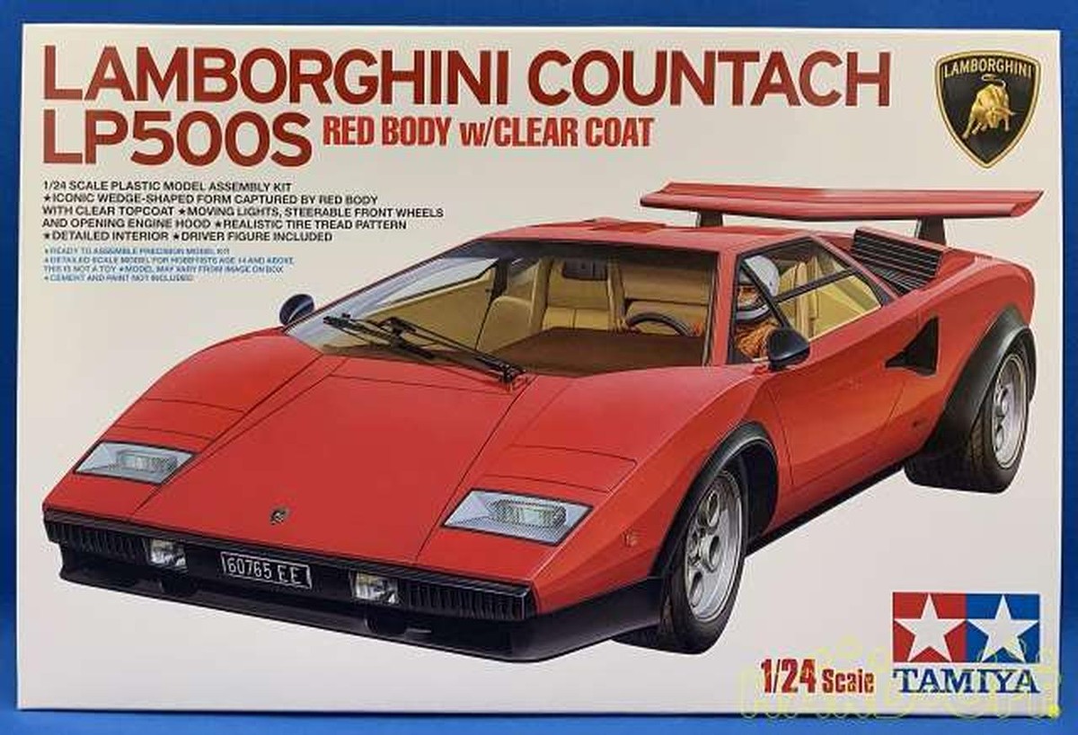 自動車 Tamiya Lamborghini Countach LP500S 1/24 Amazon.com: Tamiya Models LP500S Lamborghini Countach Kit