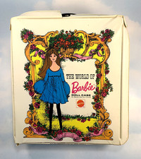 vintage 1960s 1968 World Of Barbie Doll Clothing Accessories Storage Case