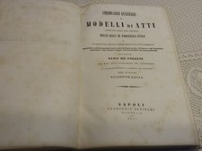 LUIGI DE ANGELIS FORMOLARIO GENERALE DELLE LEGGI DI PROCEDURA CIVILE NAPOLI 1857