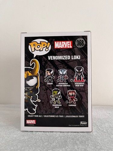 Funko Pop Venom Marvel 368 - Venomized Loki - Imagen 3 de 6