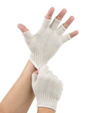 12 Pair Fingerless Gloves Brand NEW 60 Cotton / 40 Polyester Factory Sealed 