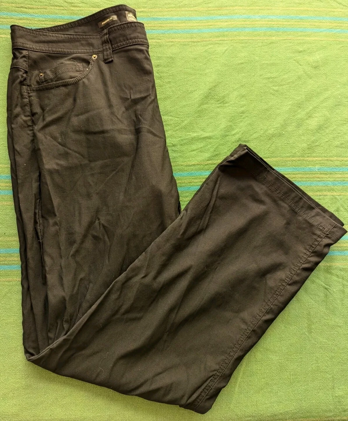 PRANA Pants Mens 40X32 Brion II Black Standard Outdoor Hiking Stretch 1969771