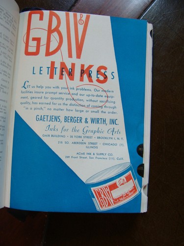 Printing Trades Blue Book: Eastern Edition 1948-1949 ~ HC Directory Vintage Ads - 第 7/12 張圖片