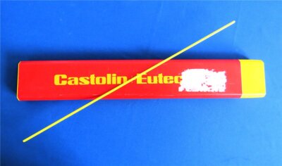 1 x Castolin 18 F Messing Hartlot mit Silber Ø 4 mm flußmittelumhüllt ISO 17672