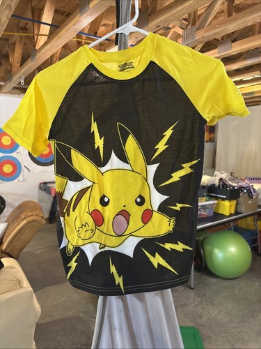 Pokemon Pajamas Pikachu Short Sleeve Sleep Shirt And Shorts Set - Picture 2 of 4