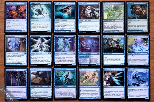 18er Set Pauper Legal Blue Faerie Creatures *NM* (Magic Gathering MTG) Eldraine