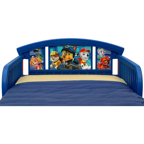 Toddler Bed For Boys Girls With Guard Rails Kids Children Paw Patrol Bed - Picture 5 of 8