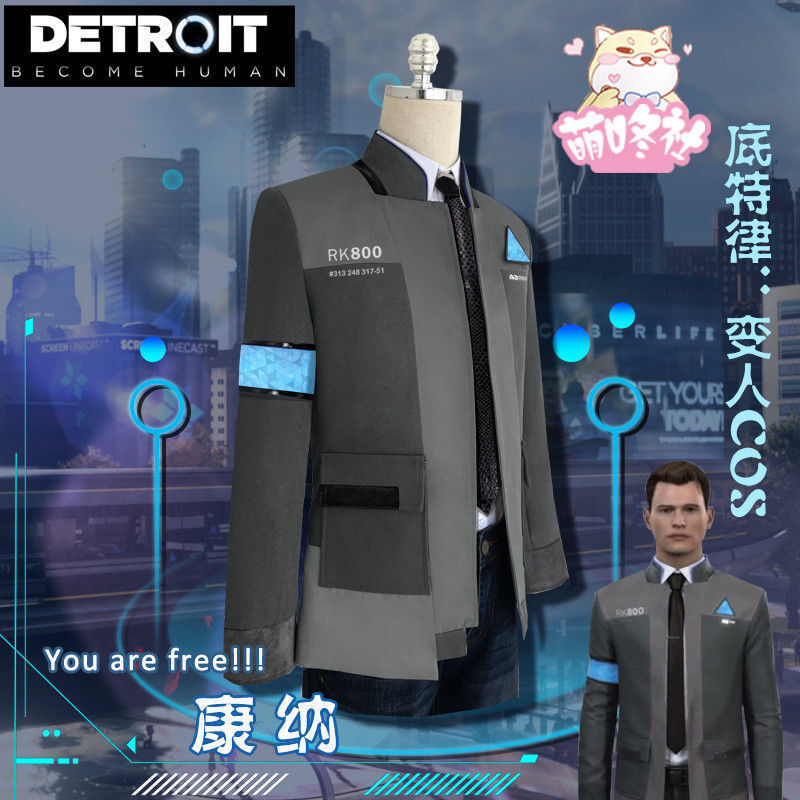 Detroit Become Human Connor Jacket Cosplay Costume for Sale