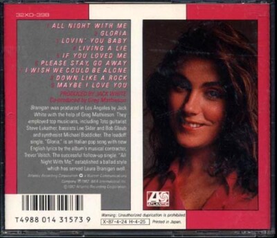 LAURA BRANIGAN Branigan 1982 JAPAN 1st Press CD 1986 32XD-398