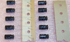 QTY 50  22uf 100V 85' RADIAL ELECTROLYTIC CAPACITORS UVR2A220MED NICHICON ROHS