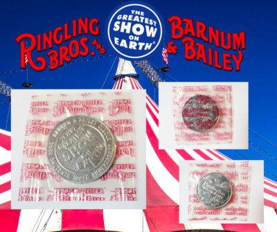 Ringling Bros. BARNUM & BAILEY CIRCUS-Greatest Show On Earth-Circus TOKEN-Sealed