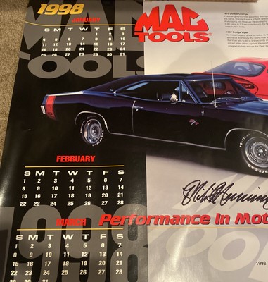 MAC Tools Calendar Poster 1998 Autographed By Artist 24 X 19 | eBay