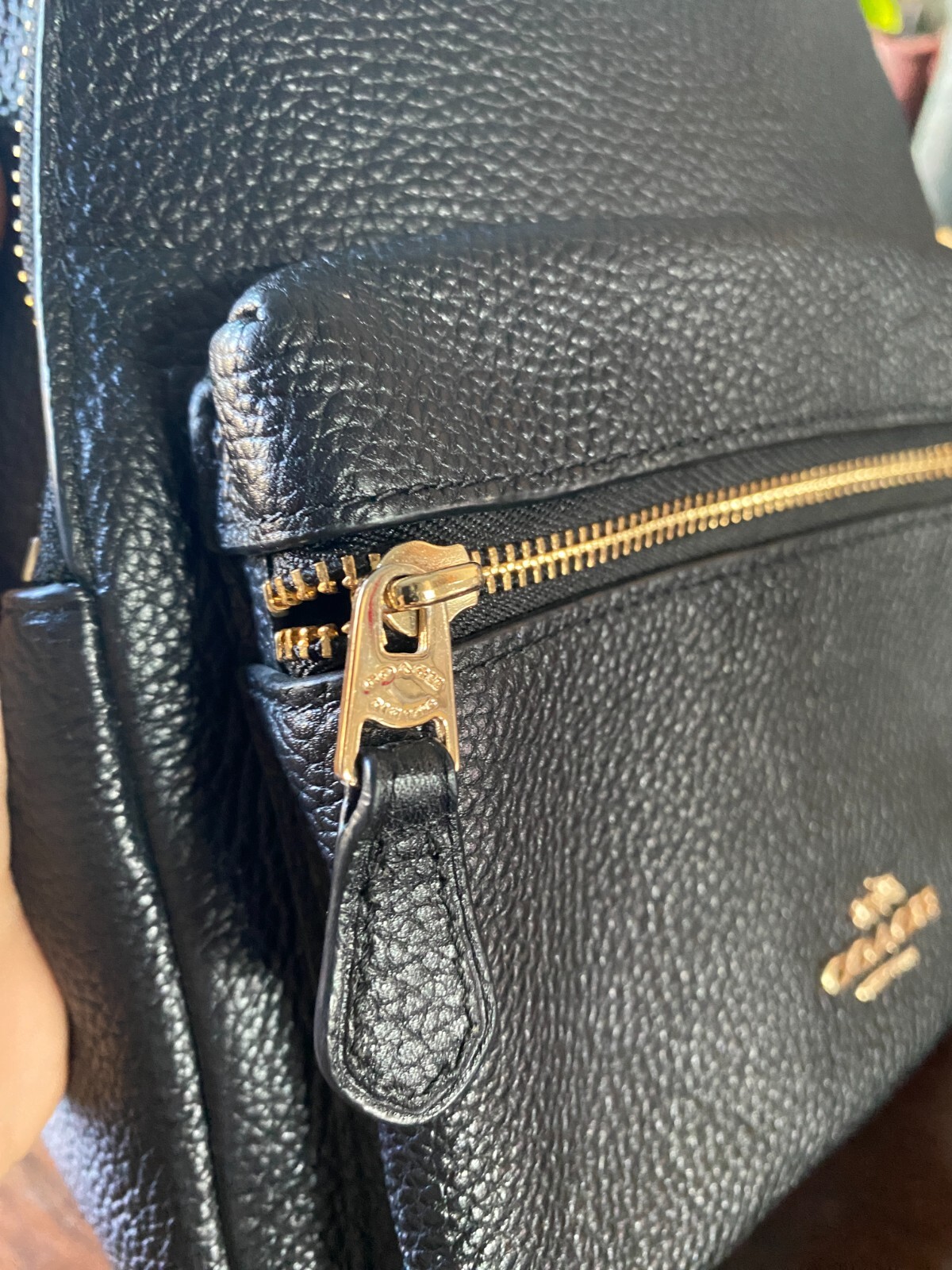 Black Small Coach Backpack - image 8