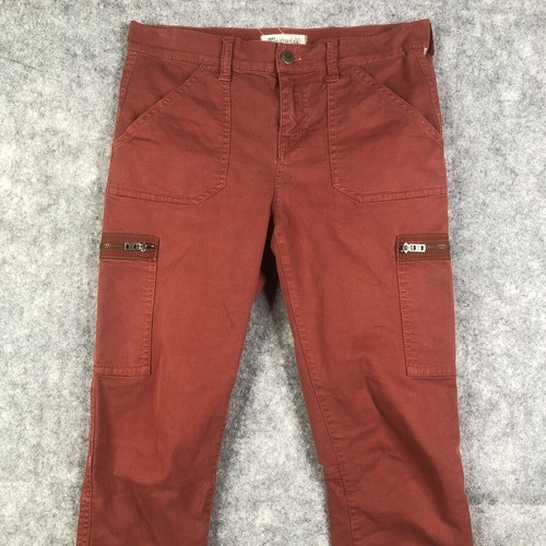 Madewell Women’s Skinny Fatigue Cargo Pants Zipper Pockets Size 26 - Picture 2 of 12