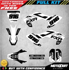 Custom Graphics Kit BURN style decals fits Husqvarna TC 50 2017 - 2023