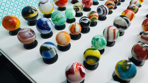 NLR Antique Vintage Marbles Collection Lot Peltier Akro Alley Vitro Christensen - Picture 8 of 24