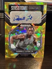 2023 Panini Prism Darrell Luter Jr RC Auto Gold Ice