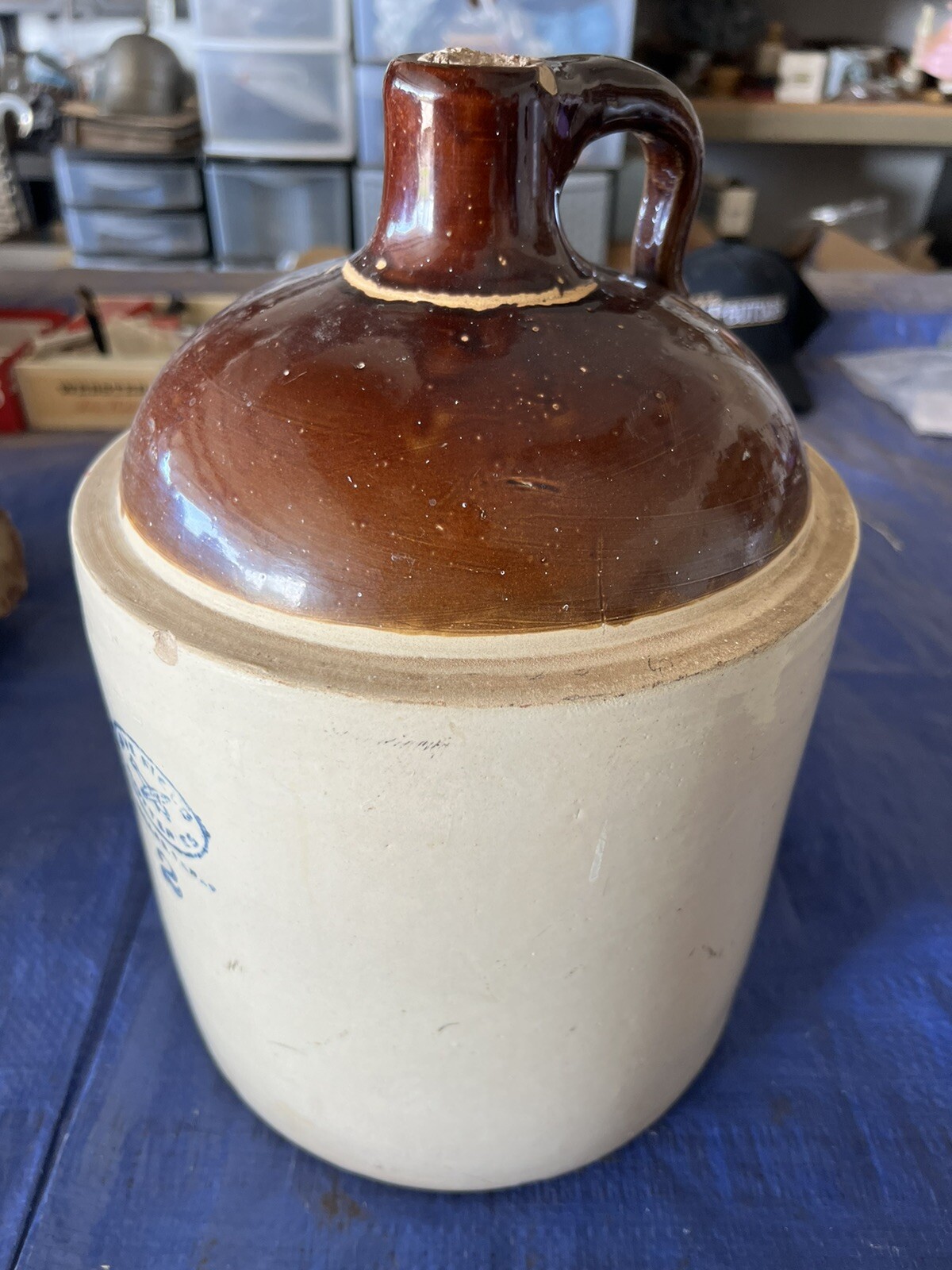 Vintage Love Field Potteries Dallas Texas 2 Stoneware Jug eBay