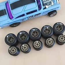 5 Spoke Metallic Brown Rubber Wheels Tires 5 Sets Chevy Gasser Tires 5 Spoke Metallic Brown Rubber Wheels Tires 5 Sets Chevy Gasser Tires