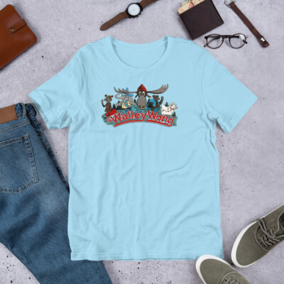 WALLEY WORLD - Blue ''Chevy'' T-Shirt 80's Comedy Griswold Movies Vacation