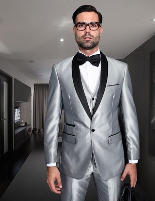 silver tuxedo jacket