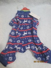 Dog Christmas Pajamas Snowflake Reindeer New Size Small
