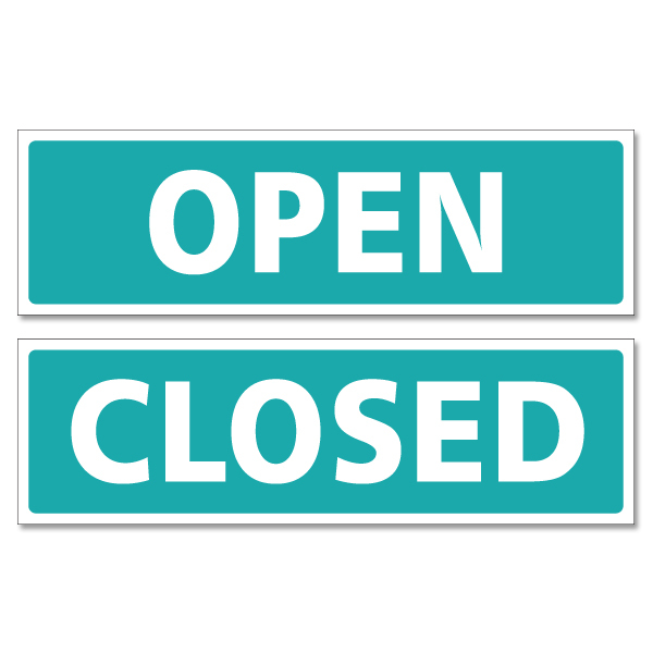 Open Closed Sign Printable Advantus Open/Closed Sign With Clock 1