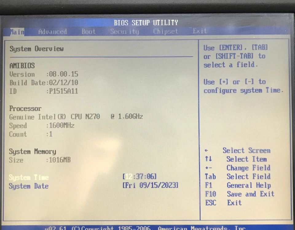 Radiant Systems POS Terminal P1515-xxxx Intel CPU N270 1.60GHz 1GB boot to BIOS - Image 2 of 4