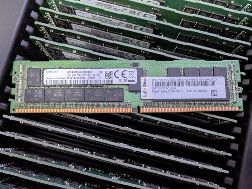 SAMSUNG 32GB 2Rx4 DDR4 PC4-2933Y-RB2 ECC SERVER RAM M393A4K40CB2-CVFBY - Afbeelding 2 van 2