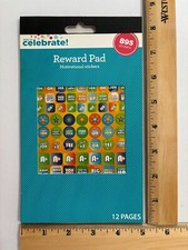 Motivational Stickers Reward Pad 12 Pages 895 Stickers Teachers School Class NEW