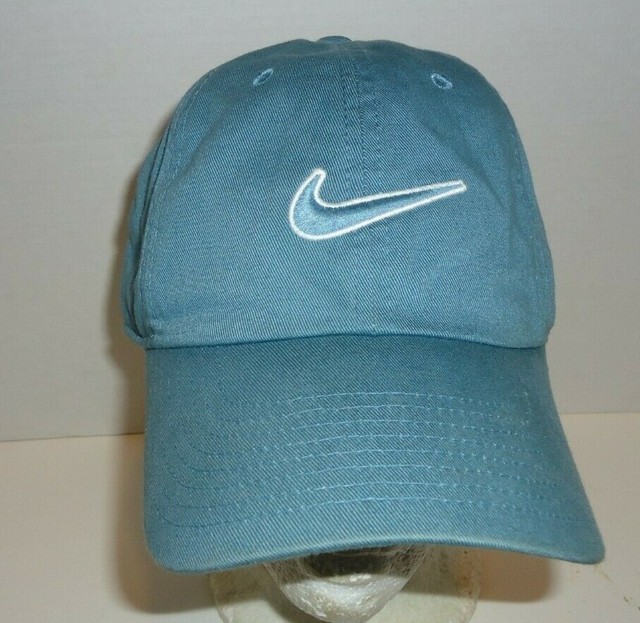 Nike S1ze Heritage 86 Blue White Swoosh Adjustable Cotton Baseball Cap ISFA | eBay