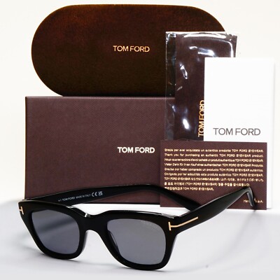 Tom Ford Sunglasses Snowdon Polarized Black Grey James Bond TF 237