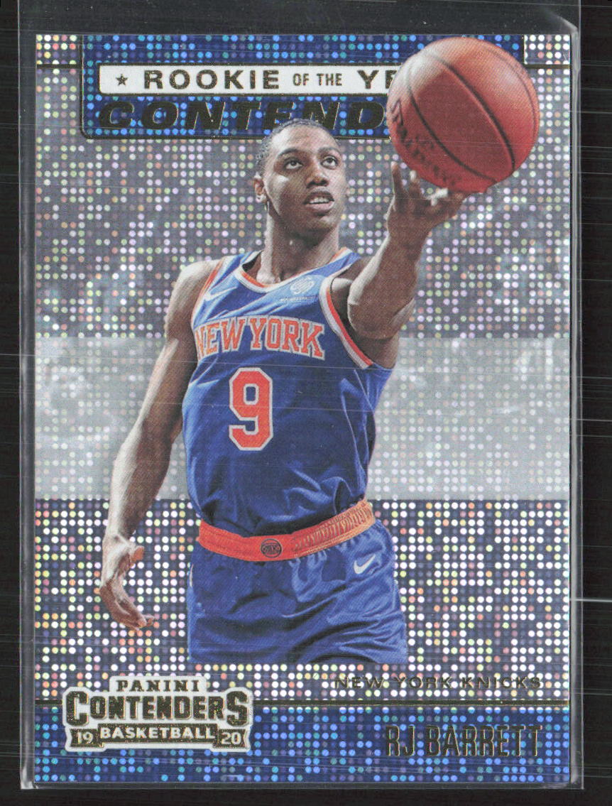 2019-20 Panini Contenders #3 RJ Barrett Rookie of the Year Contenders RC (V)