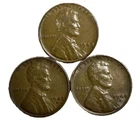 1948 P D S Lincoln Wheat Cents (3) Coins Average Circulated/Better FREE SHIP!!