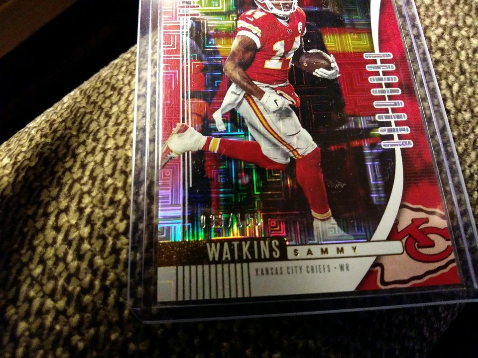 2019 Absolute Football RARE🔥🔥 Red Squares /100 #39 Sammy Watkins 🔥🔥🔥 - Image 3 of 3